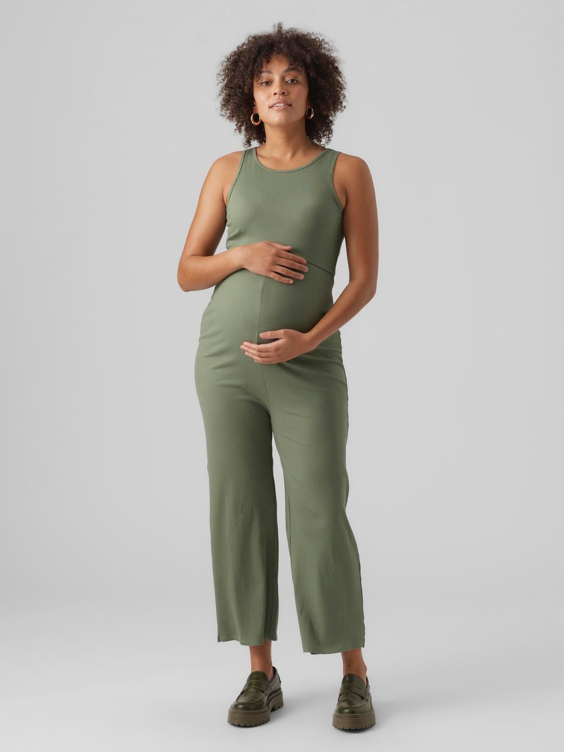 Maternity-jumpsuit, Medium Grey