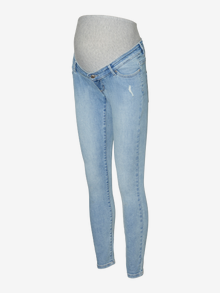 MAMA.LICIOUS Aptemptas kirpimas Džinsai -Light Blue Denim - 20018187