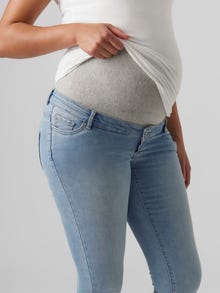 MAMA.LICIOUS Vaqueros Corte skinny -Light Blue Denim - 20018187