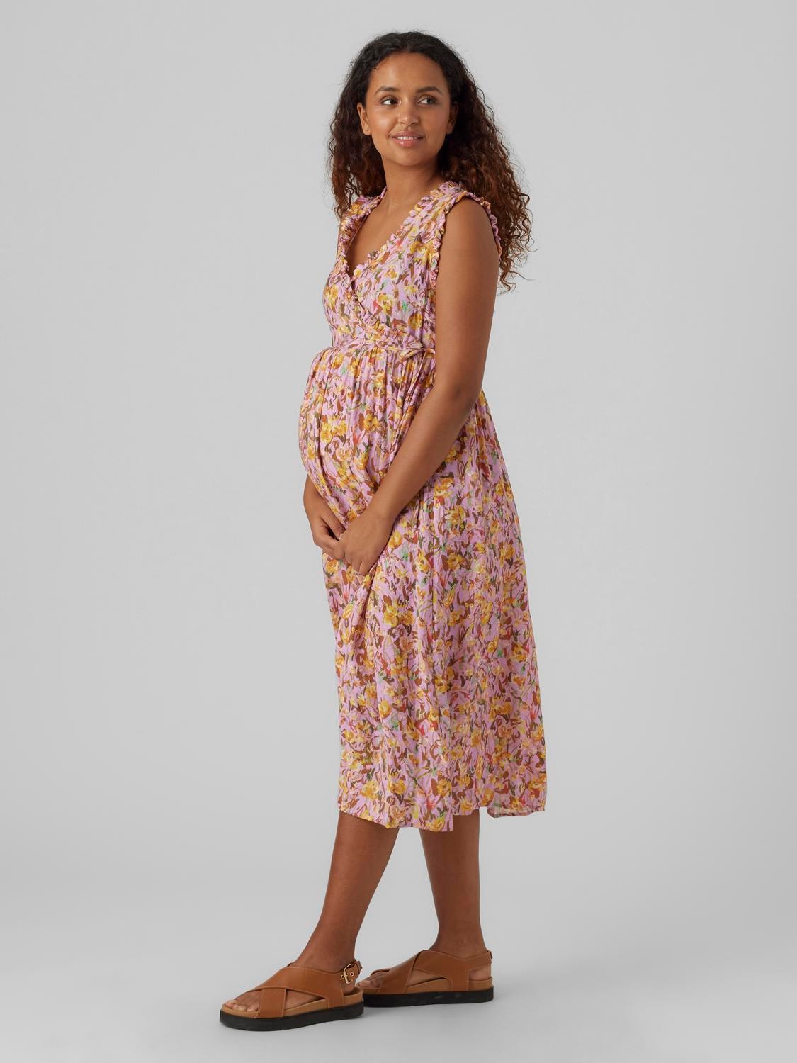 MAMA.LICIOUS Maternity-dress -Limelight - 20018200