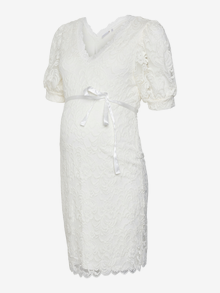 MAMA.LICIOUS MLMIVANA Robe de Maternité -Snow White - 20018204