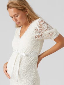 MAMA.LICIOUS MLMIVANA Robe de Maternité -Snow White - 20018204