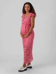 MAMA.LICIOUS MLMIVANE Maternity Dress -Sangria Sunset - 20018206