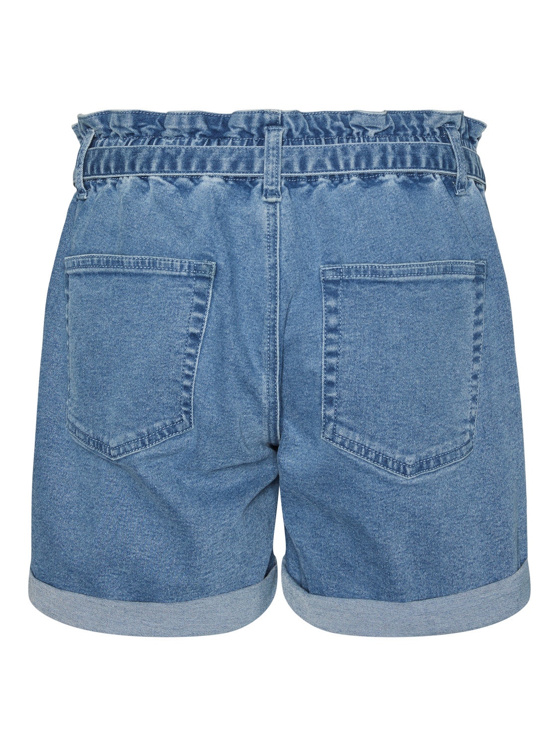 MAMA.LICIOUS Shorts Regular Fit Taille basse Ourlets repliés -Light Blue Denim - 20018285