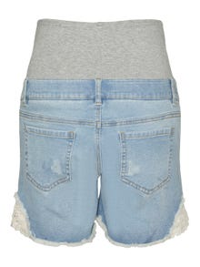 MAMA.LICIOUS Shorts Regular Fit -Light Blue Denim - 20018293