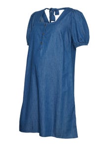MAMA.LICIOUS Maternity-dress -Medium Blue Denim - 20018407