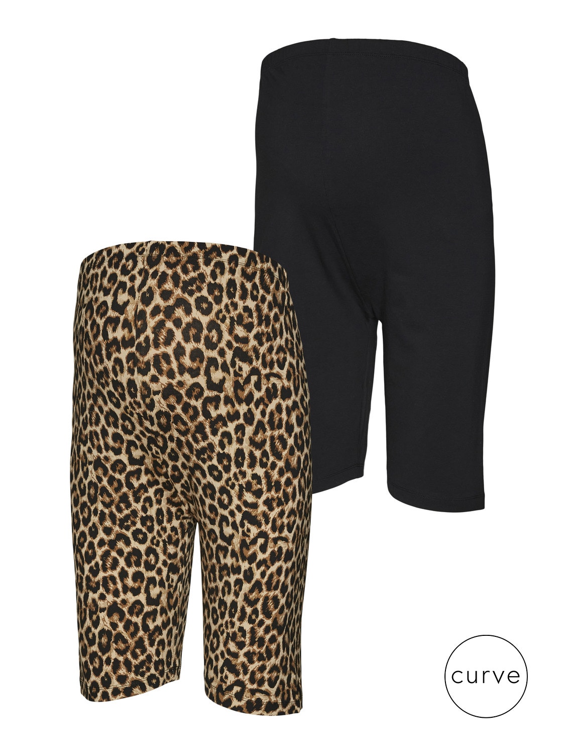 MAMA.LICIOUS Shorts Slim Fit Taille haute Curve -Black - 20018468