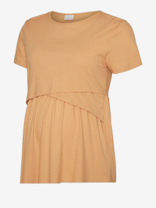 MAMA.LICIOUS Regular fit O-pääntie Curve Topit -Apricot Tan - 20018477
