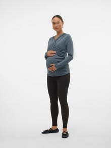MAMA.LICIOUS Slim fit Korkea vyötärö Leggingsit -Java - 20018495