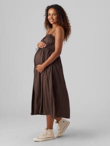 MAMA.LICIOUS MLELVA Umstandskleid -Seal Brown - 20018534