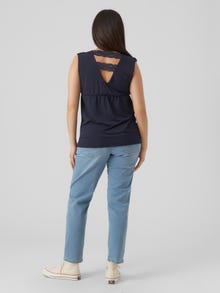 MAMA.LICIOUS Tops Regular Fit Col en V -Navy Blazer - 20018751