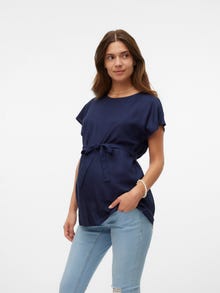 MAMA.LICIOUS Tops Regular Fit Col rond Manches raglans -Naval Academy - 20018812