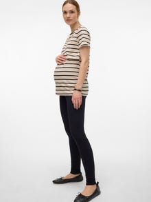 MAMA.LICIOUS Slim fit Korkea vyötärö Leggingsit -Black - 20018836