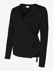 MAMA.LICIOUS MLLENA Graviditetsstriktrøje -Black - 20018857