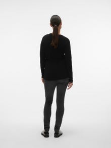 MAMA.LICIOUS MLLENA Graviditetsstriktrøje -Black - 20018857