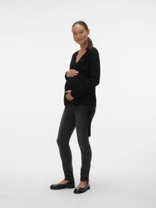 MAMA.LICIOUS MLLENA Graviditetsstriktrøje -Black - 20018857