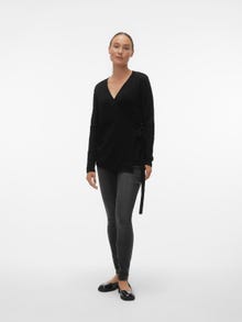 MAMA.LICIOUS MLLENA Graviditetsstriktrøje -Black - 20018857