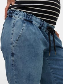 MAMA.LICIOUS Luźno dopasowane Jeans -Medium Blue Denim - 20018889