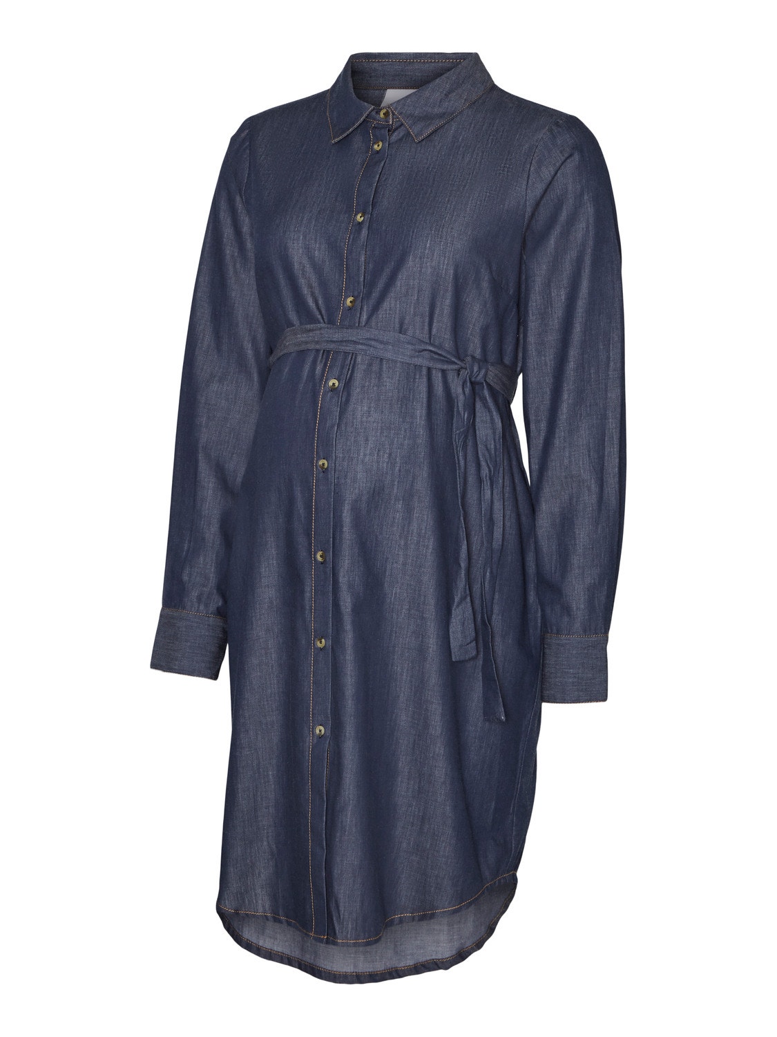MAMA.LICIOUS Vestito camicia -Medium Blue Denim - 20018928