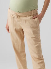 MAMA.LICIOUS MLBEACH Graviditetsbukser -Irish Cream - 20018989