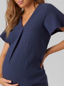 MAMA.LICIOUS VMMNATALI Maternity Dress -Navy Blazer - 20019048