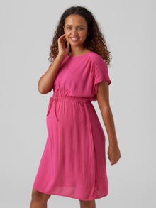 MAMA.LICIOUS Vestito corto Regular Fit Paricollo -Pink Yarrow - 20019055