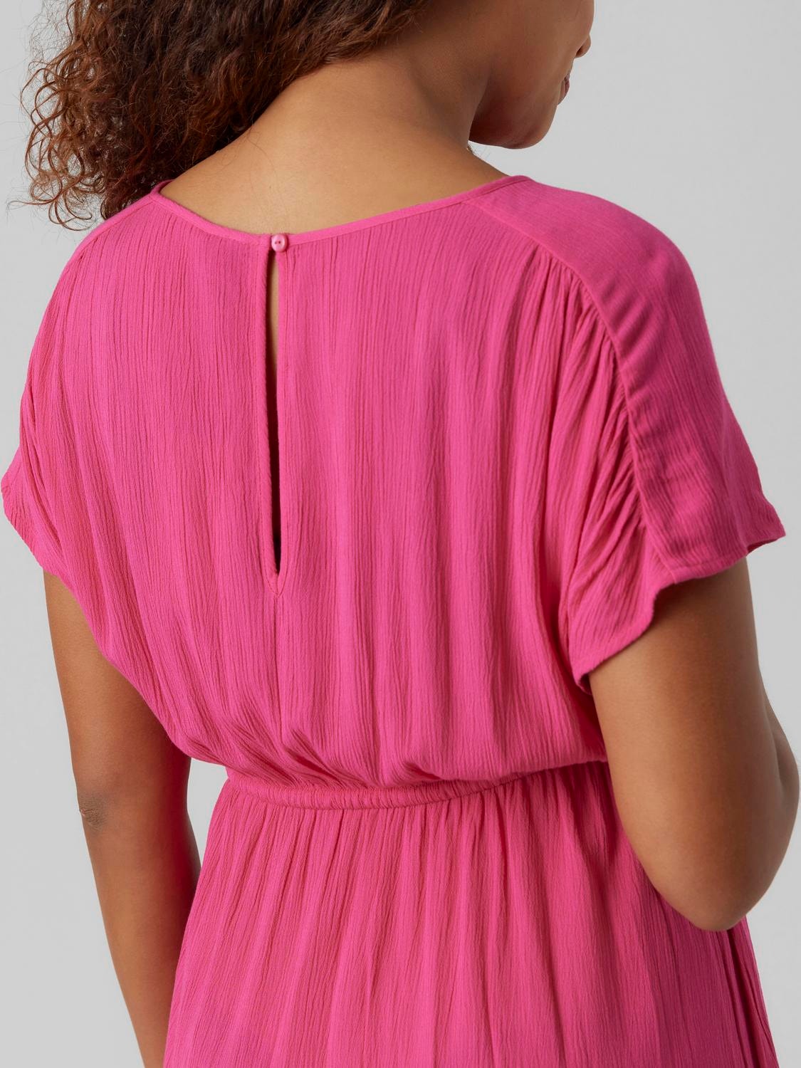 MAMA.LICIOUS Vestito corto Regular Fit Paricollo -Pink Yarrow - 20019055