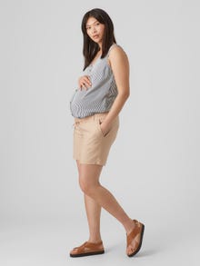 MAMA.LICIOUS Zwangerschaps-shorts -Warm Taupe - 20019078