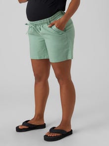 MAMA.LICIOUS Maternity-shorts -Granite Green - 20019078