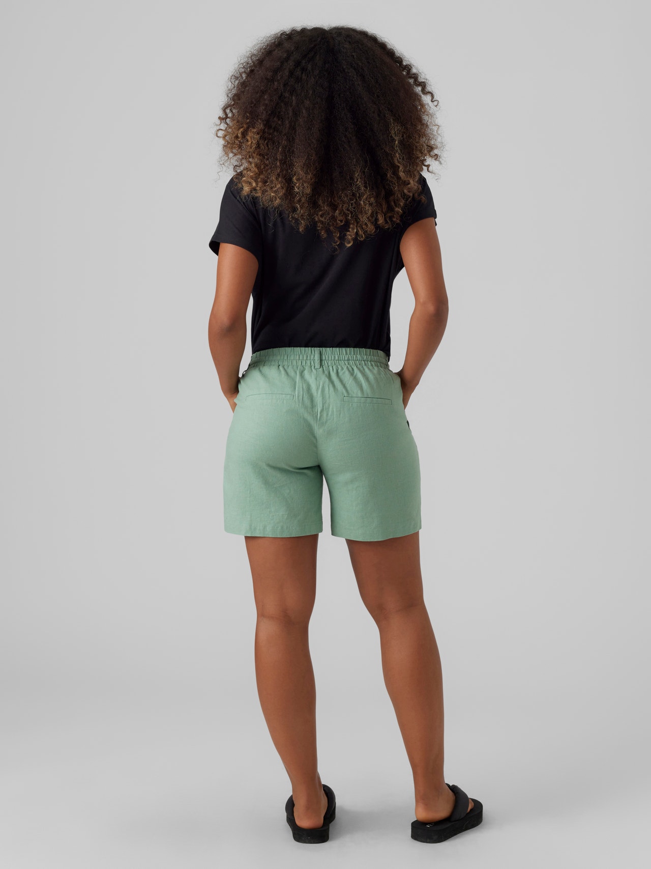 MAMA.LICIOUS Shorts Regular Fit -Granite Green - 20019078