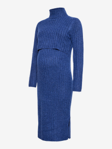 MAMA.LICIOUS MLSUNIVA Maternity Dress -Mazarine Blue - 20019121