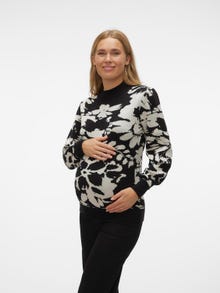 MAMA.LICIOUS Knitted maternity-pullover -Whitecap Gray - 20019141