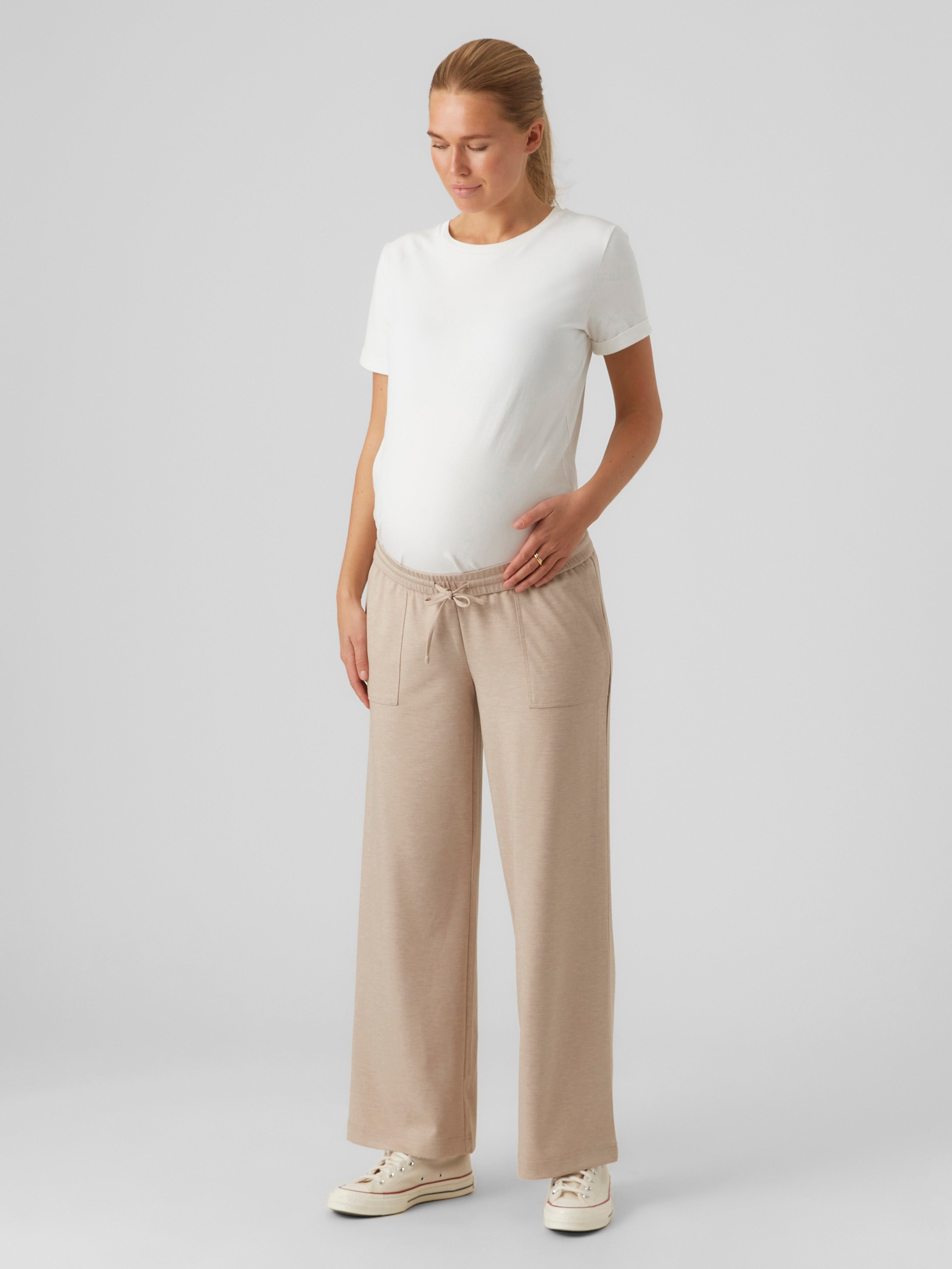 Linen Maternity Trousers (White) - Maternity Wedding Dresses, Evening Wear  and Party Clothes by Tiffany Rose ES