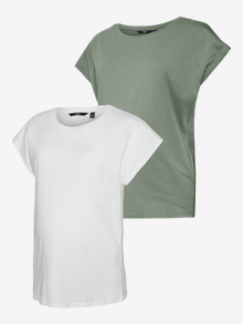 MAMA.LICIOUS 2-Pack T-paidat -Laurel Wreath - 20019198