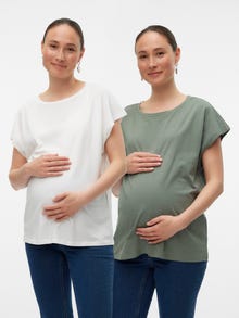 MAMA.LICIOUS 2-Pack T-paidat -Laurel Wreath - 20019198