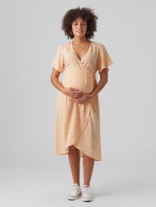 MAMA.LICIOUS VMMSAKI Umstandskleid -Mock Orange - 20019203