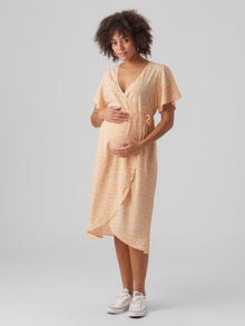 MAMA.LICIOUS VMMSAKI Umstandskleid -Mock Orange - 20019203