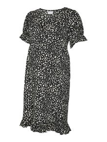 MAMA.LICIOUS Vestido corto Corte regular Cuello redondo -Black - 20019287