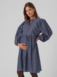 MAMA.LICIOUS Maternity-dress -Dark Blue Denim - 20019301