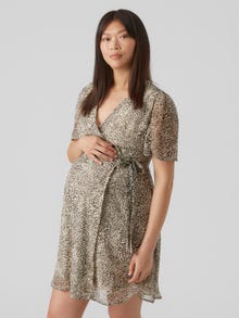 MAMA.LICIOUS VMMSMILLA Maternity Dress -Oatmeal - 20019406