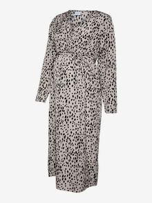 MAMA.LICIOUS MLRUBY Maternity Dress -Ghost Gray - 20019436