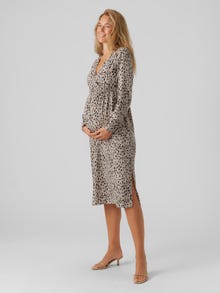 MAMA.LICIOUS MLRUBY Maternity Dress -Ghost Gray - 20019436