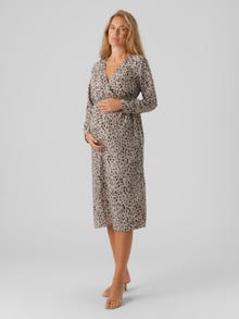 MAMA.LICIOUS MLRUBY Maternity Dress -Ghost Gray - 20019436