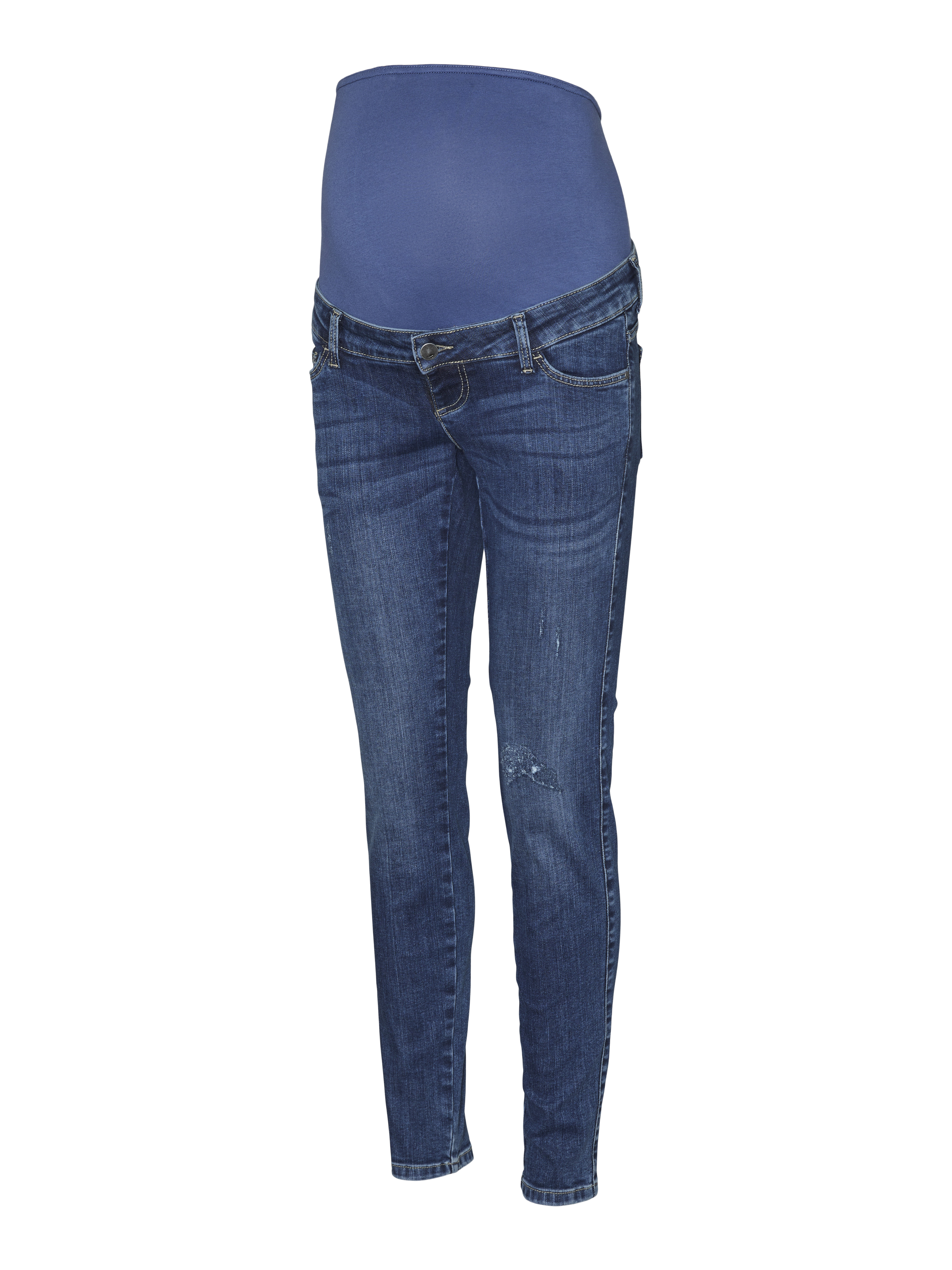 マタニティ ma Regular Fit Mid waist Jeans | Medium Blue | MAMA.LICIOUS®