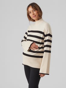 MAMA.LICIOUS Knitted maternity-pullover -Birch - 20019620