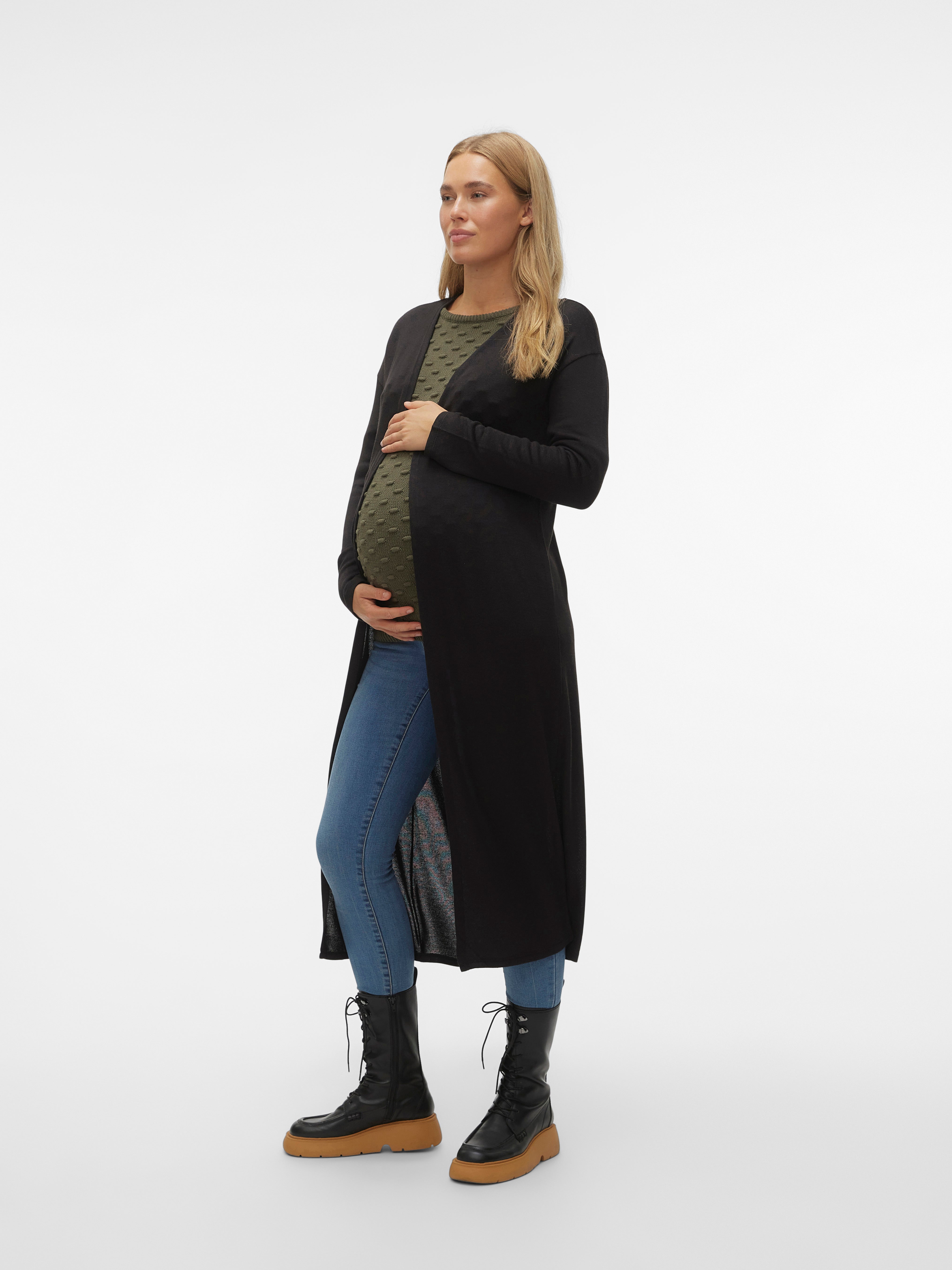 Knitted maternity-cardigan