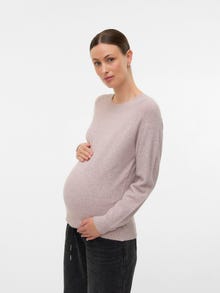 MAMA.LICIOUS Knitted maternity-pullover -Woodrose - 20019686