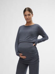 MAMA.LICIOUS Mamma-topp -Navy Blazer - 20019690