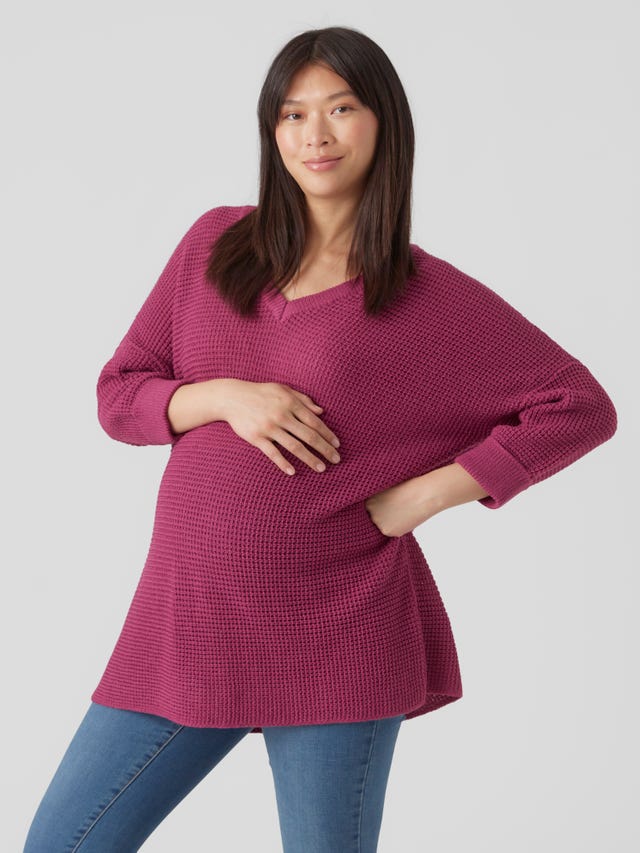 MAMA.LICIOUS Knitted maternity-pullover - 20019703