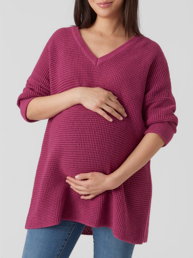 MAMA.LICIOUS Knitted maternity-pullover - 20019703